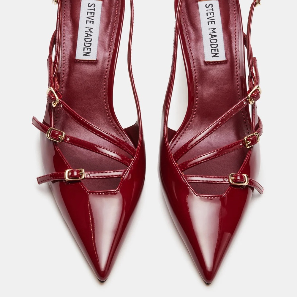 Steve Madden Burgundy Liana sling back Burgandy  Heels - sz 6